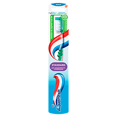 Купить Аквафреш Standart, зубная щетка, зеленая 1 шт цена