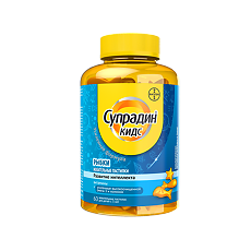 Купить Супрадин Кидс Рыбки пастилки жевательные массой 4,0 г 60 шт цена