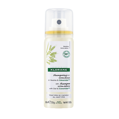 Изображение товара Klorane Сухой шампунь с экстрактом овса 50 мл восстановительный спрей