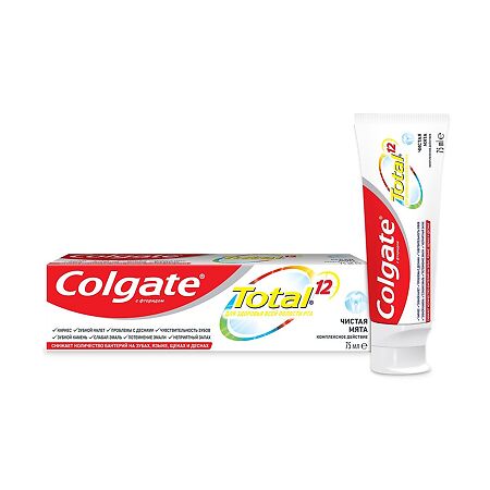 Colgate Зубная паста Total 12 Чистая мята 75 мл 1 шт