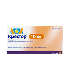 Изображение товара Крестор таблетки покрыт.плен.об. 10 мг 126 шт