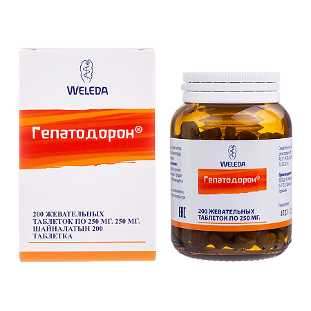 Weleda Гепатодорон таблетки жевательные массой 250 мг 200 шт