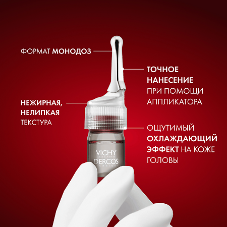 Vichy Dercos Aminexil Intensiv 5 cредство против выпадения волос для женщин ампулы 21 шт