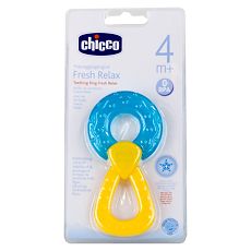 Купить Chicco Прорезыватель-игрушка Fresh Relax 4+мес. Кольцо голубое 1 шт цена