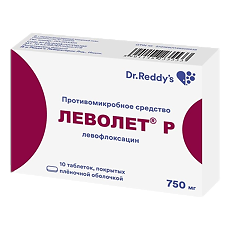 Купить Леволет Р таблетки покрыт.плен.об. 750 мг 10 шт цена