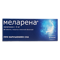 Купить Меларена таблетки покрыт.плен.об. 3 мг 10 шт цена