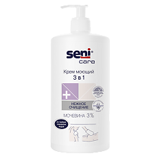 Купить Seni Care Крем моющий 3 в 1 для тела 1000 мл 1 шт цена