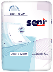 Купить Seni Soft простыни (пеленки)  90х170см с крылышками 5 шт цена