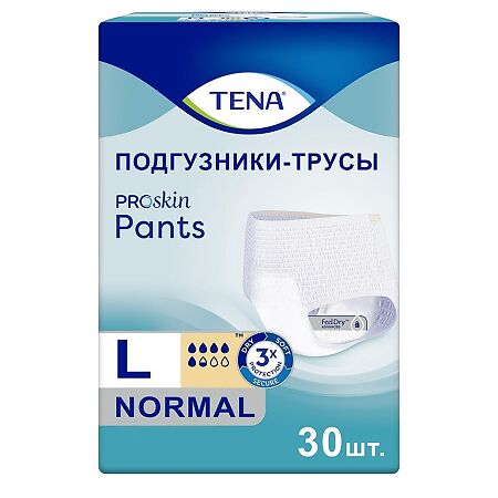 Tena Pants Normal подгузники для взрослых (трусы) р.L (100-135 см) 30 шт
