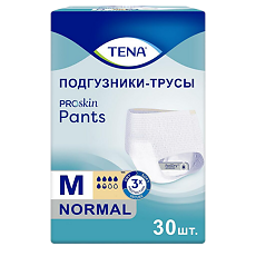 Купить Tena Pants Normal подгузники для взрослых (трусы) р.M (80-110 см) 30 шт цена