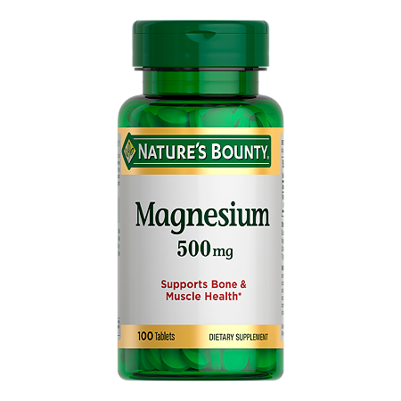 Nature's Bounty Магний 500 мг таблетки массой 1477 мг 100 шт