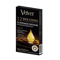 Изображение товара Velvet Восковые полоски для тела Argan oil Усиленное питание 12 шт