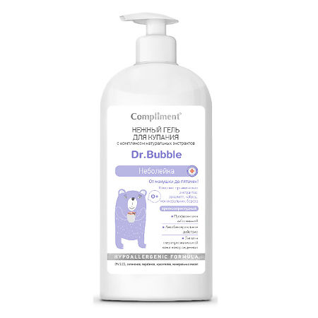 Compliment Dr. Bubble нежный гель для купания Неболейка 400 мл 1 шт