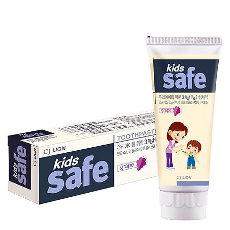 Lion Kids safe детская зубная паста со вкусом винограда 3-12 лет 90 г 1 шт