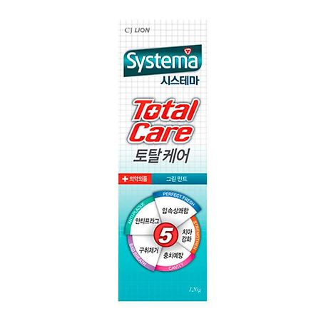 Lion Systema Total Care Комплексный уход зубная паста мята 120 г 1 шт