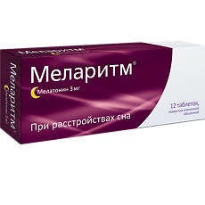 Купить Меларитм таблетки покрыт.плен.об. 3 мг 12 шт цена