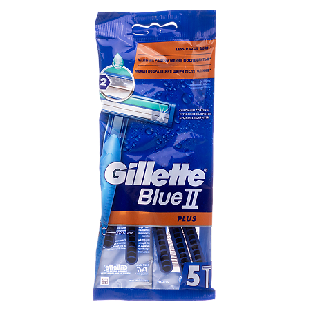 Gillette Blue II Plus Станок одноразовый 5 шт
