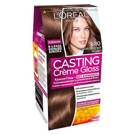 Loreal Краска для волос Casting Creme Gloss 680 Шоколадный мокко 1 шт