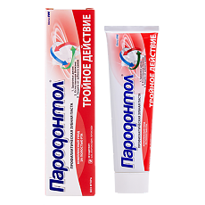 Купить Пародонтол Тройное действие зубная паста 124 г 1 шт цена