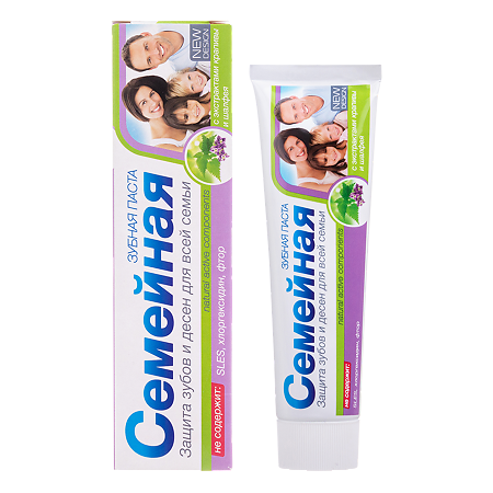 Зубная паста Семейная крапива-шалфей 124 г 1 шт