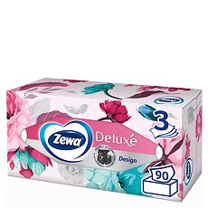 Купить Салфетки бумажные Zewa Deluxe Дизайн 3 слоя в коробке 90 шт цена