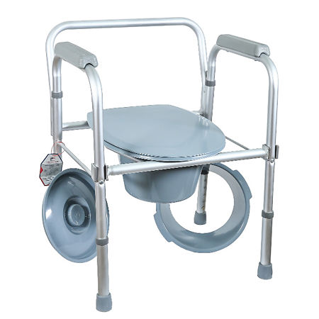 Кресло-туалет Amrus AMCB6808 облегченное со спинкой регулируемое по высоте 1 шт