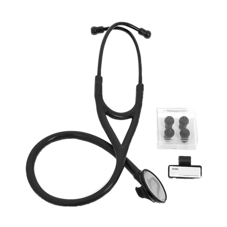 Стетоскоп Amrus 04-АМ404 Deluxe медицинский терапевтический черный 1 шт