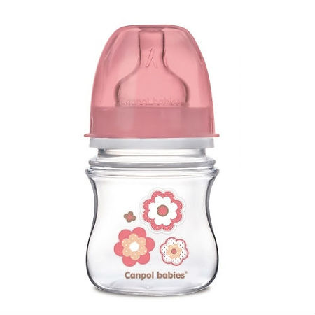 Canpol Бутылочка PP EasyStart с широким горлышком антиколиковая 0+ Newborn baby белая 120 мл 1 шт