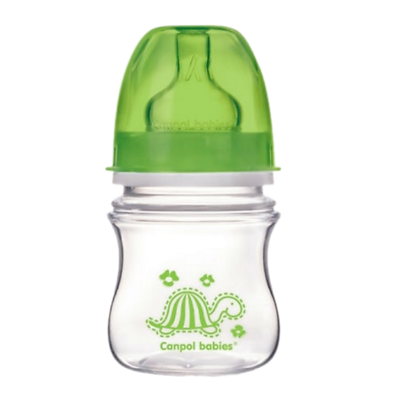 Изображение товара Canpol Бутылочка PP EasyStart с широким горлышком антиколиковая 3+ Colourful animals 120 мл 1 шт