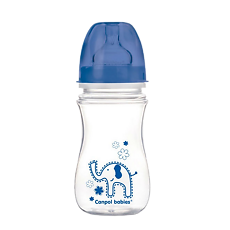Купить Canpol Бутылочка PP EasyStart с широким горлышком антиколиковая 3+ Colourful animals 240 мл 1 шт цена