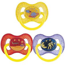 Купить Canpol Пустышка круглая латексная 0-6 Space бирюзовая 1 шт цена