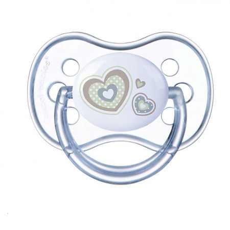 Canpol Пустышка круглая силиконовая 0-6 Newborn baby 1 шт