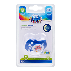 Купить Canpol Пустышка симметричная силиконовая 6-18 Owl 1 шт цена