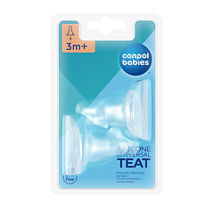 Купить Canpol Соска универсальная антиколиковая силикон переменный поток 2 шт цена