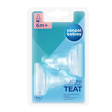 Купить Canpol Соска универсальная антиколиковая силикон средний поток 2 шт цена