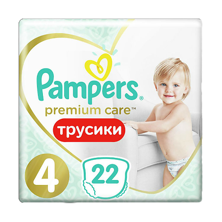 Трусики Памперс (Pampers) Premium Care Pants 9-15 кг р.4 22 шт