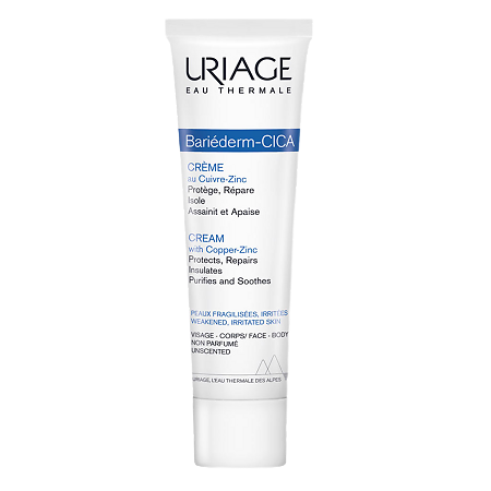 Изображение товара Uriage Bariederm-CICA Крем с Cu-Zn восстанавливающий 100 мл 1 шт