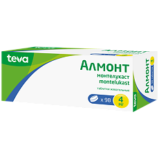 Купить Алмонт таблетки жевательные 4 мг 98 шт цена