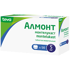 Купить Алмонт таблетки жевательные 5 мг 98 шт цена
