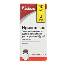 Купить Иринотекан-Тева концентрат д/приг раствора для инфузий 20 мг/мл 2 мл фл 1 шт цена