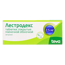 Купить Лестродекс таблетки покрыт.плен.об. 2,5 мг 30 шт цена