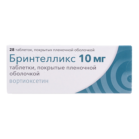 Бринтелликс таблетки покрыт.плен.об. 10 мг 28 шт