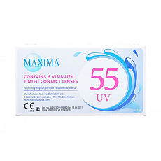 Изображение товара Контактные линзы Maxima 55 UV на месяц asph 6 шт /-10.00/8.6/14.2 уп.