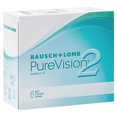 Купить Контактные линзы Bausch + Lomb PureVision2 6 шт / -5.00/8.6/14.0 цена