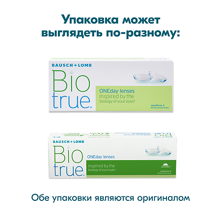 Контактные линзы Biotrue ONEday 30 шт / -4.25/8.6/14.2