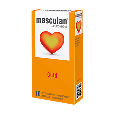 Купить Презервативы Masculan Gold утонченный латекс золотого цвета 10 шт цена