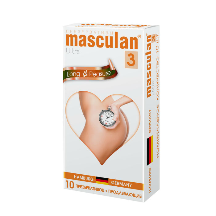 Изображение товара Презервативы Masculan 3 Ultra с колечками, пупырышками и анестетиком, 10 шт Изображение товара Презервативы Masculan 3 Ultra с колечками, пупырышками и анестетиком, 10 шт