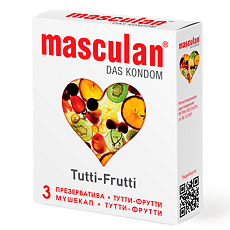 Изображение товара Презервативы Masculan Tutti-Frutti 3 шт
