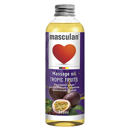 Масло массажное Masculan расслабляющее с ароматом тропических фруктов 200 мл 1 шт
