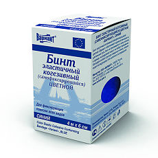 Изображение товара Бинт когезивный Вариант самофиксирующийся синий 4м х 6см 1 шт